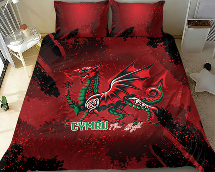 Wales Rugby National Heritage Bedding Set Red Dragon Inspired Edition