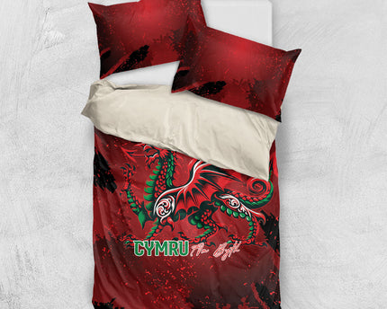 Wales Rugby National Heritage Bedding Set Red Dragon Inspired Edition