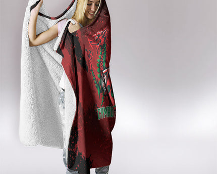 Wales Rugby National Heritage Hooded Blanket Red Dragon Inspired Edition