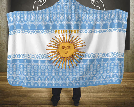 Argentina Rugby National Heritage Custom Hooded Blanket Gaucho Inspired