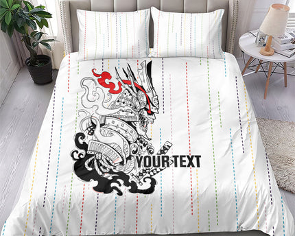 Japan Rugby National Heritage Custom Bedding Set Traditional Sashiko Inspired