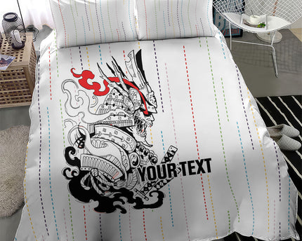 Japan Rugby National Heritage Custom Bedding Set Traditional Sashiko Inspired