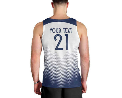 Custom France Rugby Men Tank Top Summer Paris