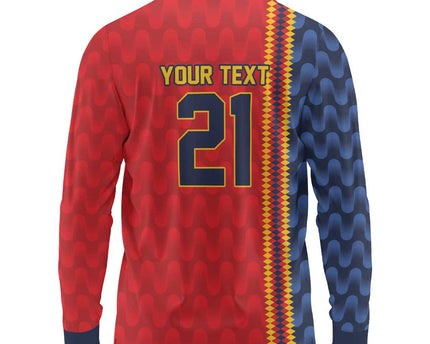 World Football 2026 Spain Custom Long Sleeve Polo Shirt Vamos a Espana