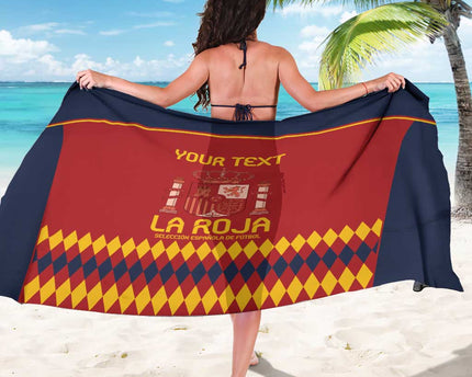 Custom Spain Football Sarong Come on La Roja