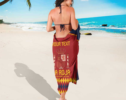 Custom Spain Football Sarong Come on La Roja