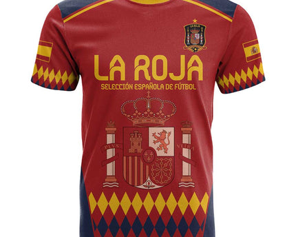 Custom Spain Football T-Shirt - Come On La Roja