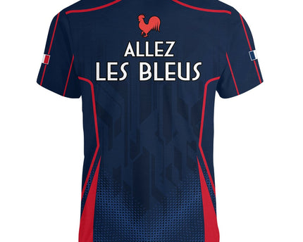 France Rugby Women V Neck T Shirt Allez Les Bleus Go World Cup