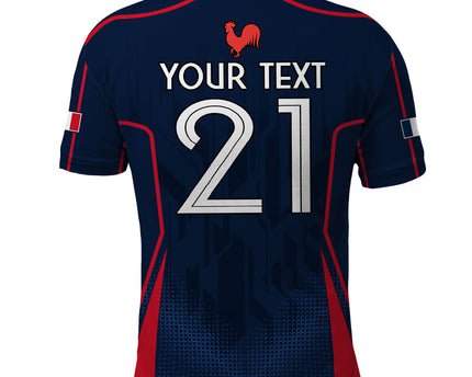 Custom France Rugby Polo Shirt Allez Les Bleus Go World Cup