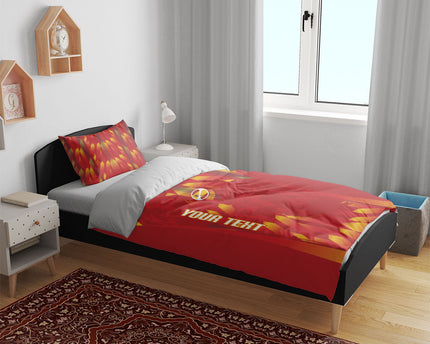 Custom Spain Rugby 2026 Bedding Set Vamos Los Leones Red Version