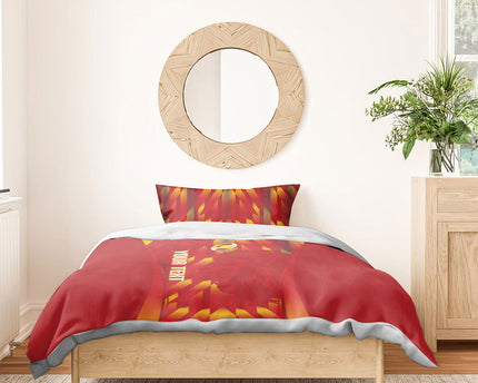Custom Spain Rugby 2026 Bedding Set Vamos Los Leones Red Version