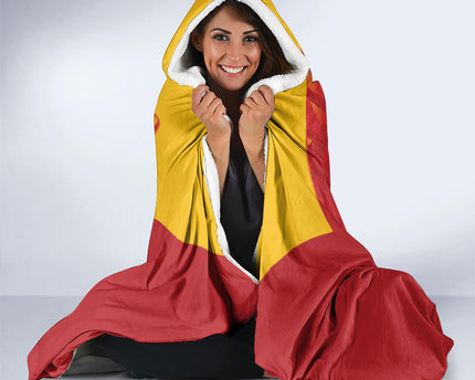 Custom Spain Rugby 2026 Hooded Blanket Vamos Los Leones Red Version