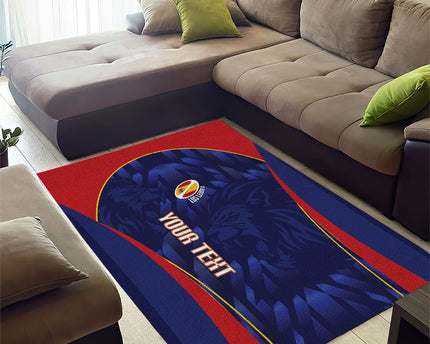 Custom Spain Rugby 2026 Area Rug Vamos Los Leones Blue Version