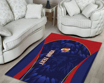 Custom Spain Rugby 2026 Area Rug Vamos Los Leones Blue Version