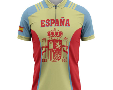 Spain 2026 Football Custom Zipper Polo Shirt Espana La Roja Sporty Style