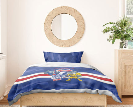 Cabo Verde Football 2026 Bedding Set Forca Tubaroes Azuis