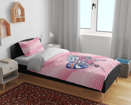 Cabo Verde Football 2026 Custom Bedding Set Tubaroes Azuis Goalkeeper Pink Jersey
