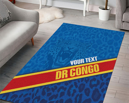 DR Congo Basketball Custom Area Rug 2026 Go Leopards