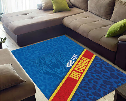 DR Congo Basketball Custom Area Rug 2026 Go Leopards