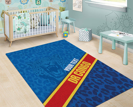 DR Congo Basketball Custom Area Rug 2026 Go Leopards