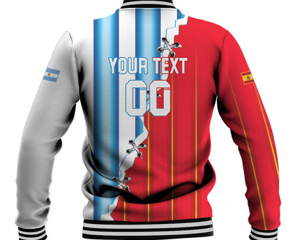 Custom Argentina Spain Football 2026 Baseball Jacket La Albiceleste La Roja Together