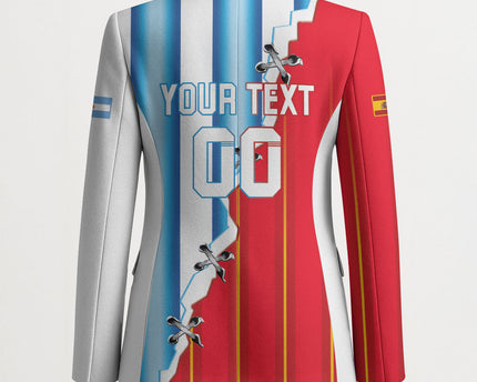 Custom Argentina Spain Football 2026 Blazer La Albiceleste La Roja Together