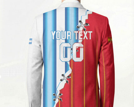 Custom Argentina Spain Football 2026 Blazer La Albiceleste La Roja Together