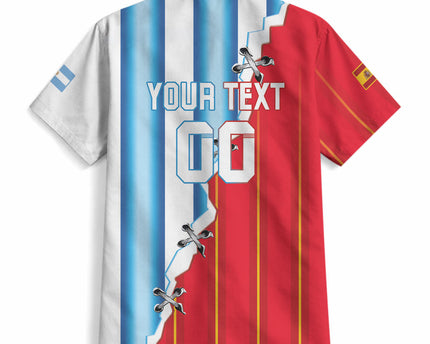 Custom Argentina Spain Football 2026 Hawaiian Shirt La Albiceleste La Roja Together
