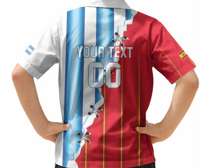 Custom Argentina Spain Football 2026 Hawaiian Shirt La Albiceleste La Roja Together