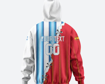 Custom Argentina Spain Football 2026 Hoodie La Albiceleste La Roja Together