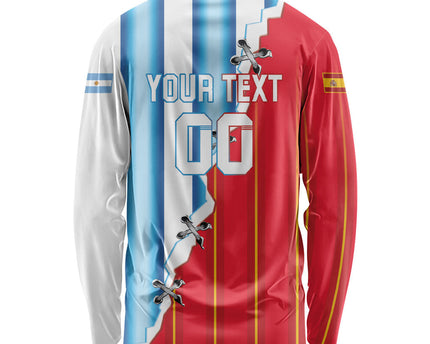 Custom Argentina Spain Football 2026 Long Sleeve Shirt La Albiceleste La Roja Together