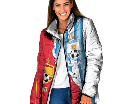 Custom Argentina Spain Football 2026 Padded Jacket La Albiceleste La Roja Together