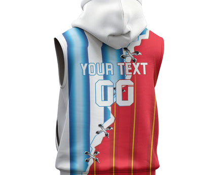Custom Argentina Spain Football 2026 Sleeveless Hoodie La Albiceleste La Roja Together