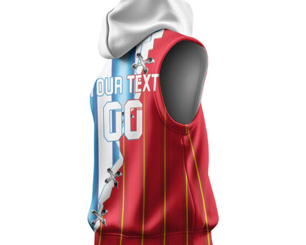 Custom Argentina Spain Football 2026 Sleeveless Hoodie La Albiceleste La Roja Together