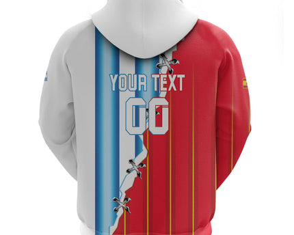 Custom Argentina Spain Football 2026 Zip Hoodie La Albiceleste La Roja Together