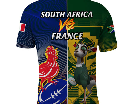 South Africa And France Rugby Polo Shirt Springboks With Les Bleus Together 2023 World Cup