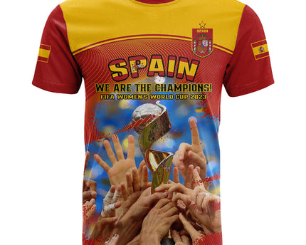 Spain Football T Shirt 2023 World Cup Champions Proud Of Our Girls