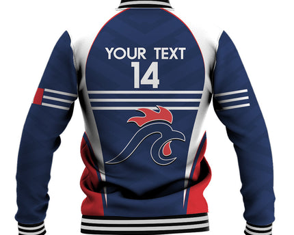 Custom France Football Baseball Jacket Summer 2024 Les Bleues