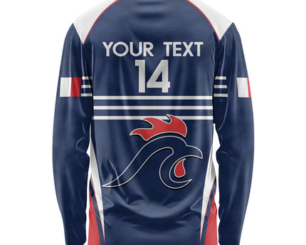 Custom France Football Long Sleeve Shirt Summer 2024 Les Bleues