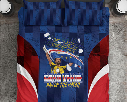 Vozinha Cabo Verde Football Bedding Set Tubaroes Azuis Man Of The Match