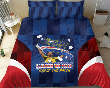Vozinha Cabo Verde Football Bedding Set Tubaroes Azuis Man Of The Match