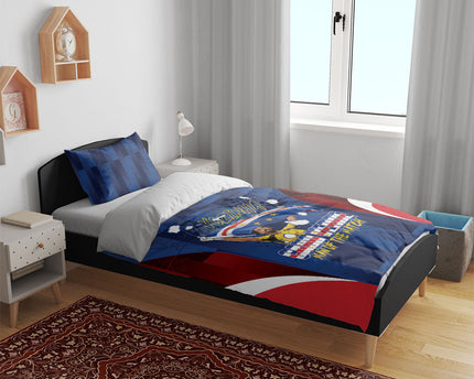 Vozinha Cabo Verde Football Bedding Set Tubaroes Azuis Man Of The Match