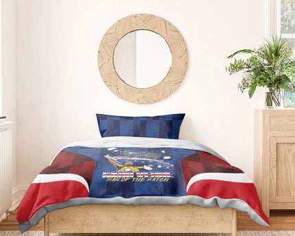 Vozinha Cabo Verde Football Bedding Set Tubaroes Azuis Man Of The Match