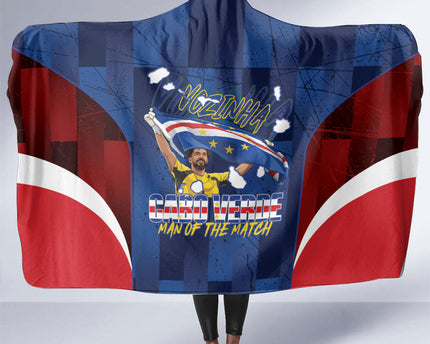 Vozinha Cabo Verde Football Hooded Blanket Tubaroes Azuis Man Of The Match
