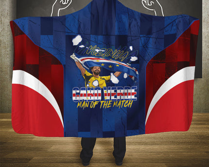 Vozinha Cabo Verde Football Hooded Blanket Tubaroes Azuis Man Of The Match