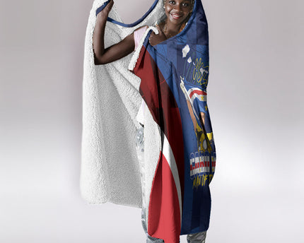 Vozinha Cabo Verde Football Hooded Blanket Tubaroes Azuis Man Of The Match