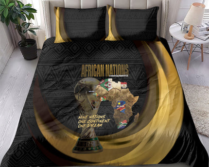 African Nations 2026 World Football Bedding Set We All Make History