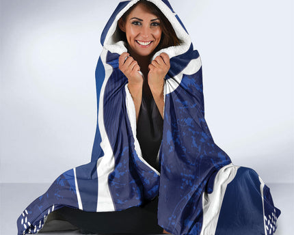 Custom Ecuador 2026 Football Hooded Blanket Come On La Tri Grunge Style