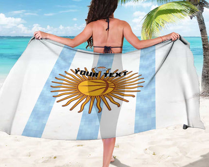 Custom Argentina Basketball Sarong Go El Alma Argentina