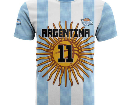 Custom Argentina Basketball T Shirt Go El Alma Argentina